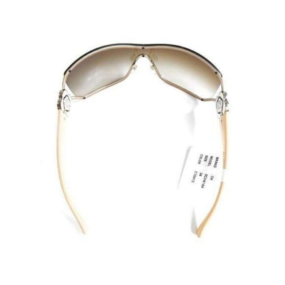 NEW CHANEL CC Logo Vintage Shield Gradient Frameless Sunglasses Camellia - Picture 4 of 10